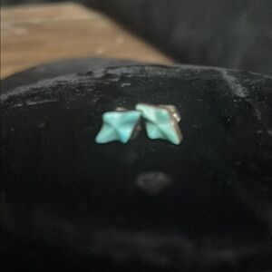 Turquoise Star Stud Earrings